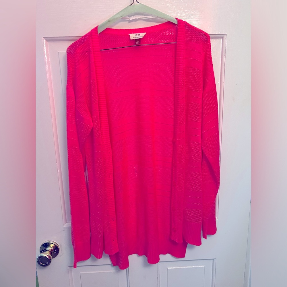 LEI hot pink size XL (fits more like a large) lightweight cardigan